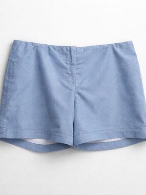 Mimi Maternity Light Blue Casual Linen-Feel Shorts Size M